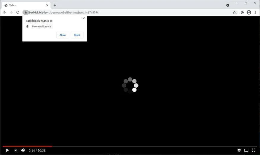 Remove Badkick.biz pop-up ads (Virus Removal Guide) 1 Image: Chrome browser is redirected to Badkick.biz