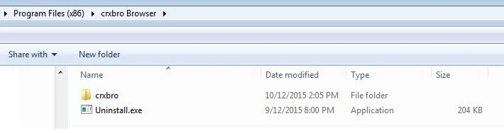 Crxbro Browser Uninstall