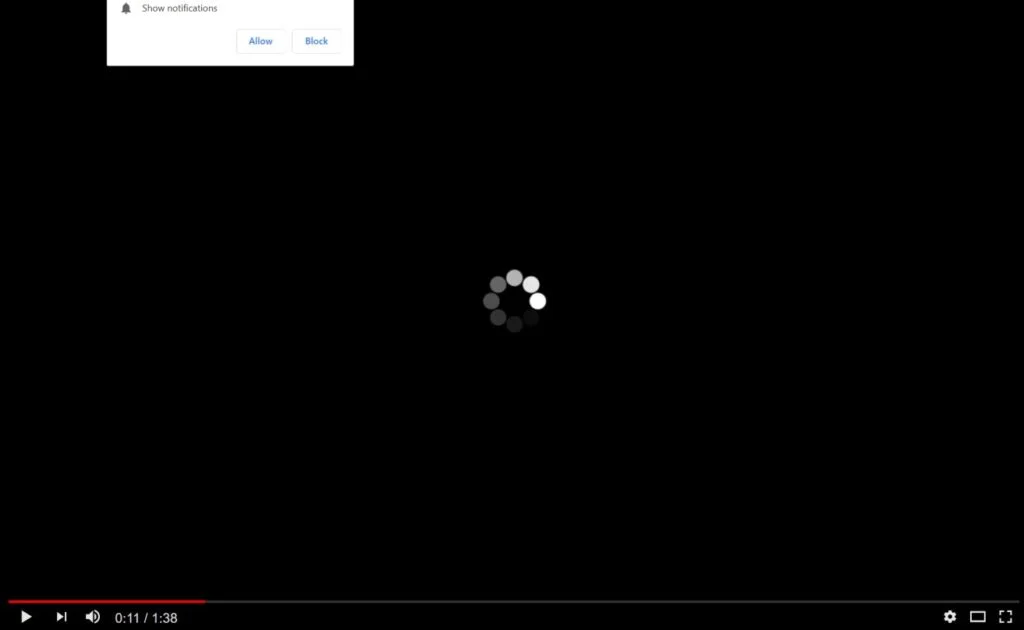 Image: Chrome browser is redirected to Alballaim.com