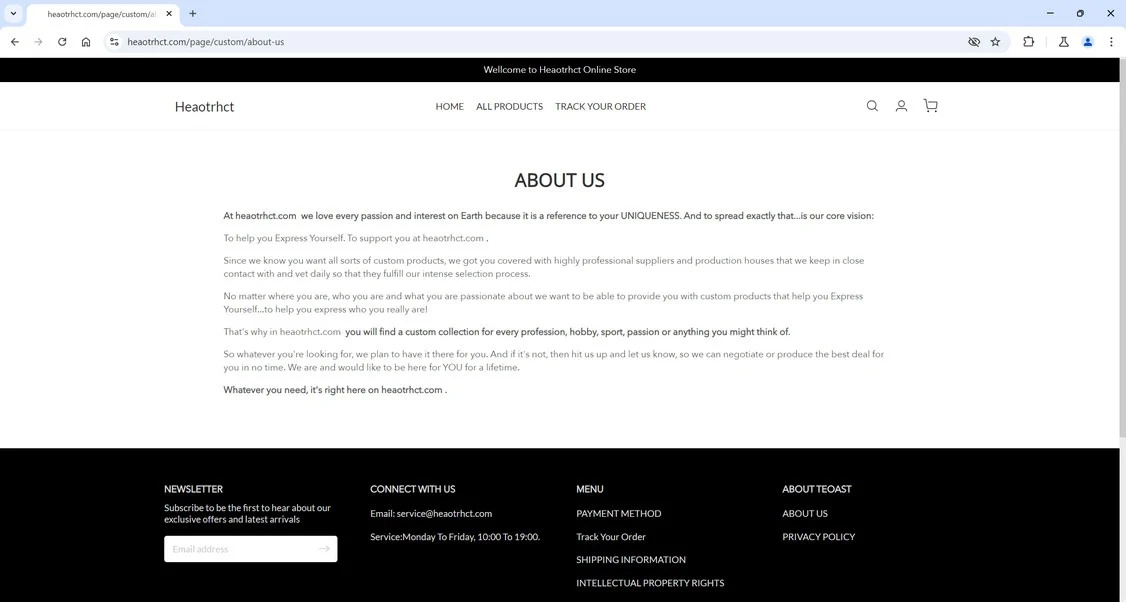 Heaotrhct.com Scam Store: What You Need To Know 1 Heaotrhct.com scam