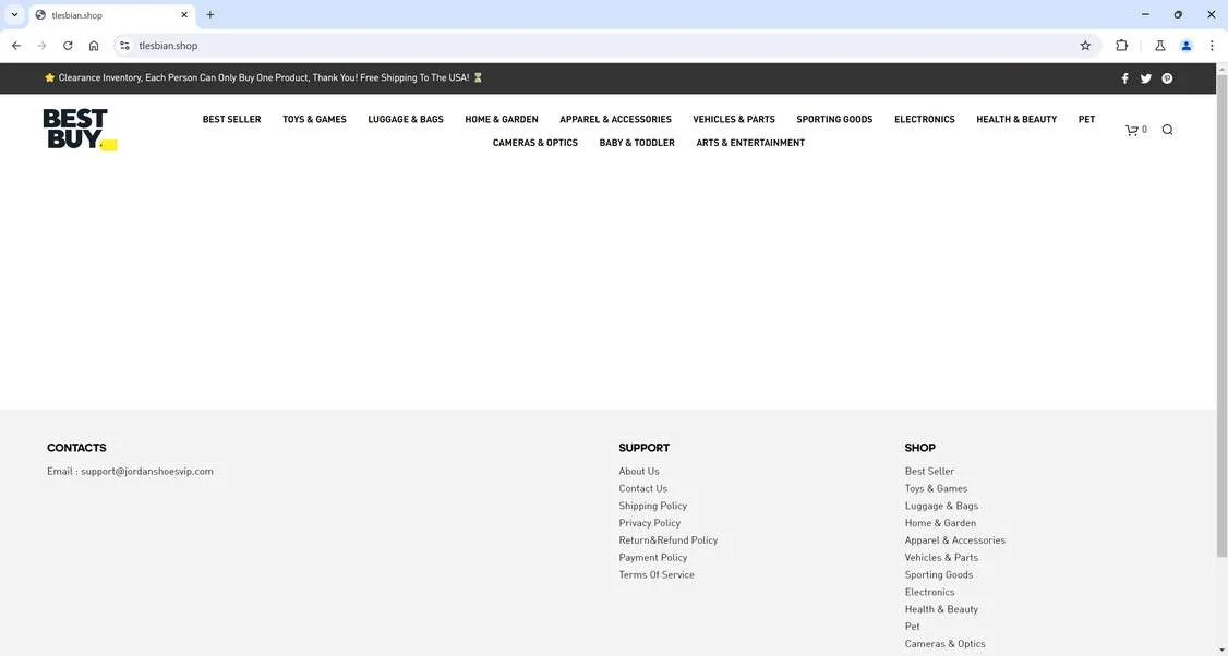 Tlesbian.shop Scam Store: A Fake Best Buy Website 1 Tlesbian.shop scam