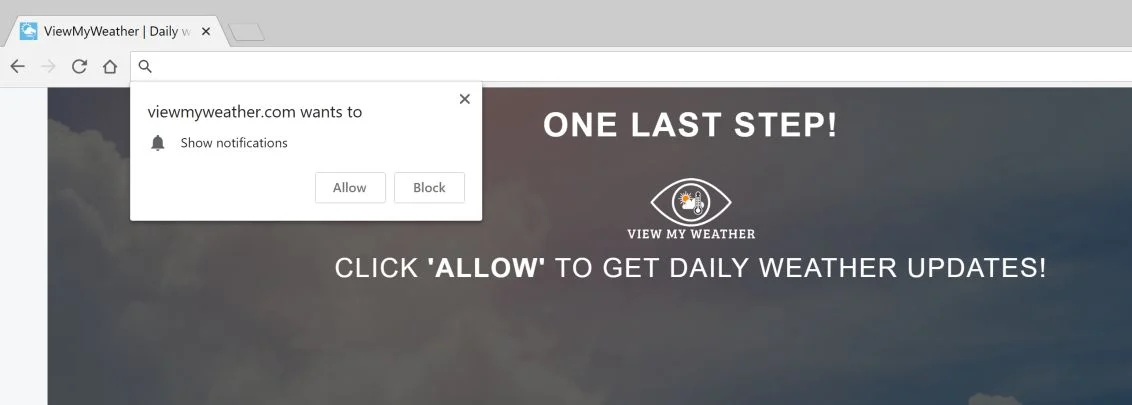 How to remove Viewmyweather.com pop-up ads (Removal Guide) 1 viewmyweather.com redirect