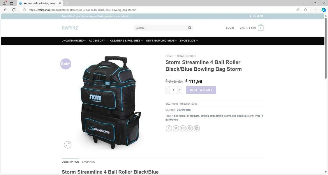 Rwtirz.shop scam