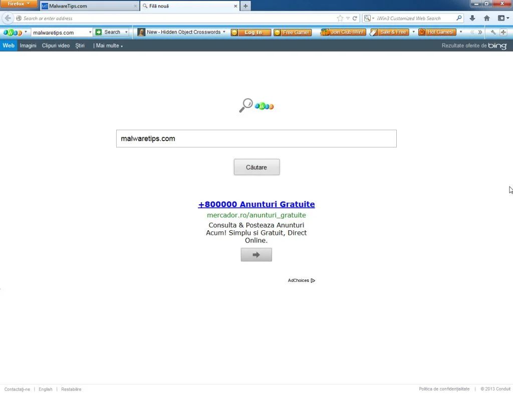 [Image: iWin Toolbar virus]