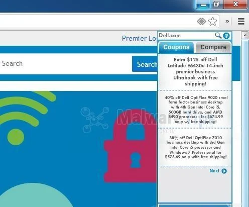 [Image: AlleyBrowse malware]