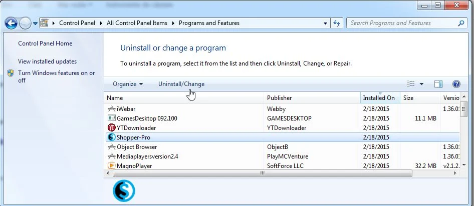 Remove Shopper-Pro from Windows