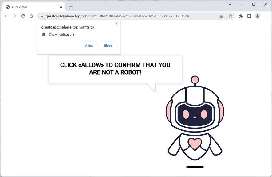 Great Captcha Here Top Pop-ups - Virus Removal Guide 1 Image: Great Captcha Here Top Ads