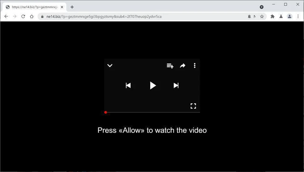 Remove Ne14.biz pop-up ads (Virus Removal Guide) 1 Image: Chrome browser is redirected to Ne14.biz