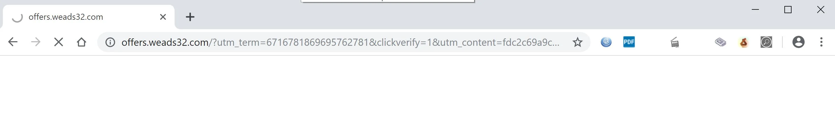 How to remove Offers.weads32.com redirect (Virus Removal Guide) 1 Image: Chrome browser is redirected to Offers.weads32.com