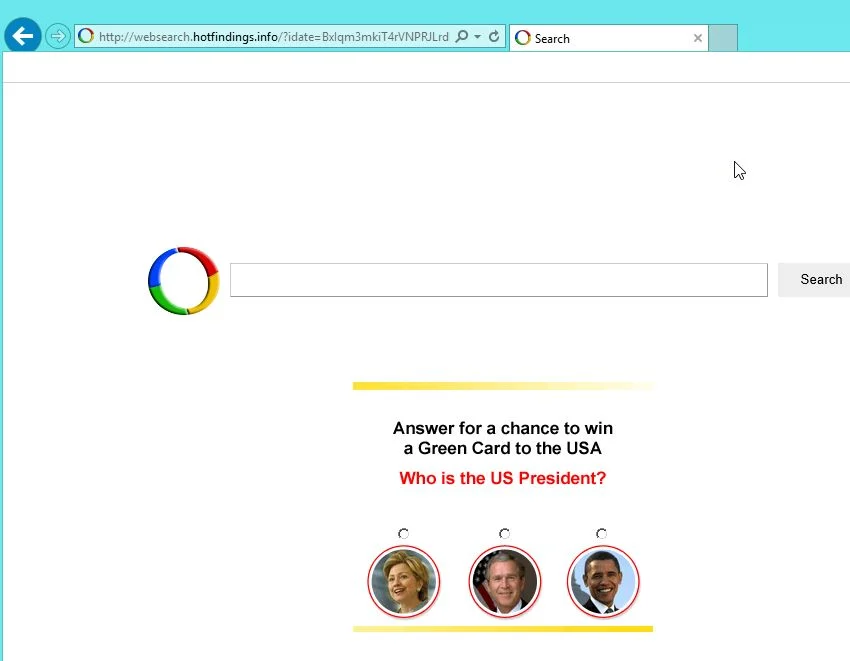 Websearch.hotfindings.info virus
