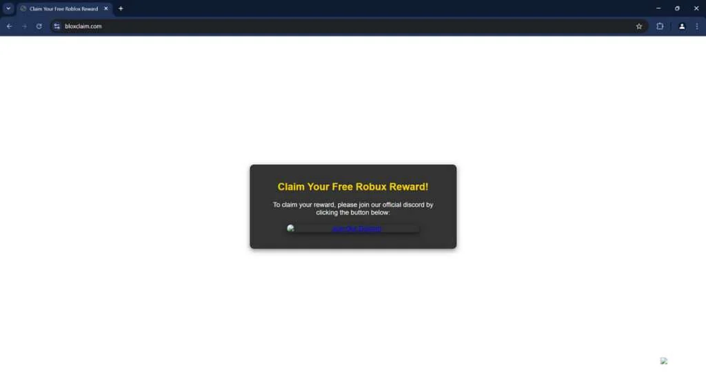 Bloxclaim.com Roblox 5000 Robux Giveaway Scam Explained 1 Bloxclaim.com scam