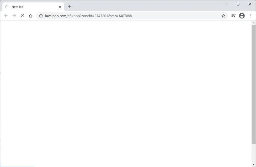Remove Luvaihoo.com redirect (Virus Removal Guide) 1 Image: Chrome browser is redirected to Luvaihoo.com
