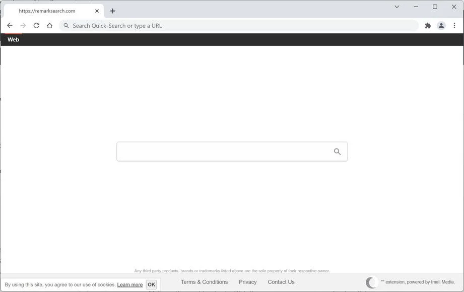 Image: Remarksearch.com browser hijacker