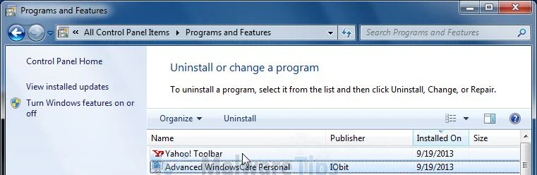[Image: Uninstall any malicious programs from your computer]