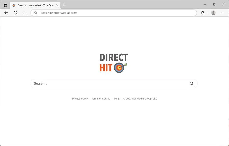 Image: DirectHit.com Redirect