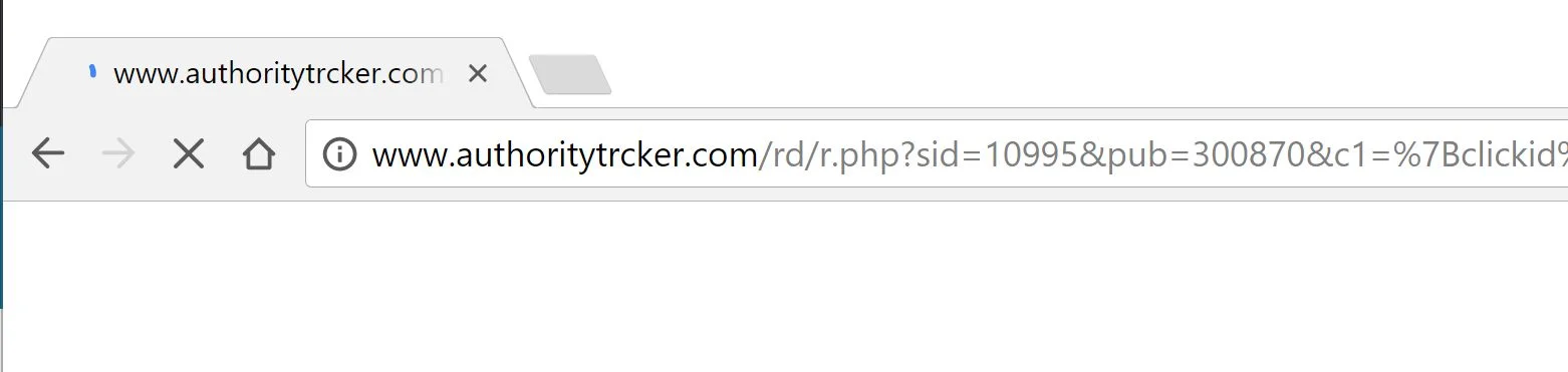 www.authoritytrcker.com redirect virus
