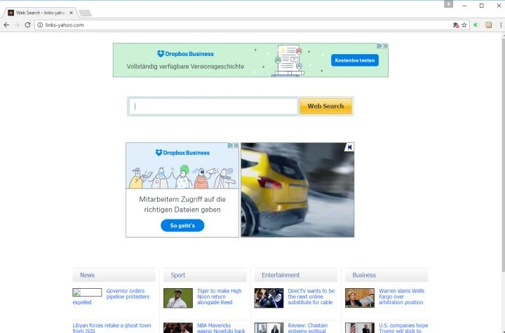Links-yahoo.com virus