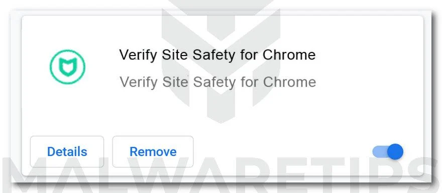 Image: Verify Site Safety for Chrome extension