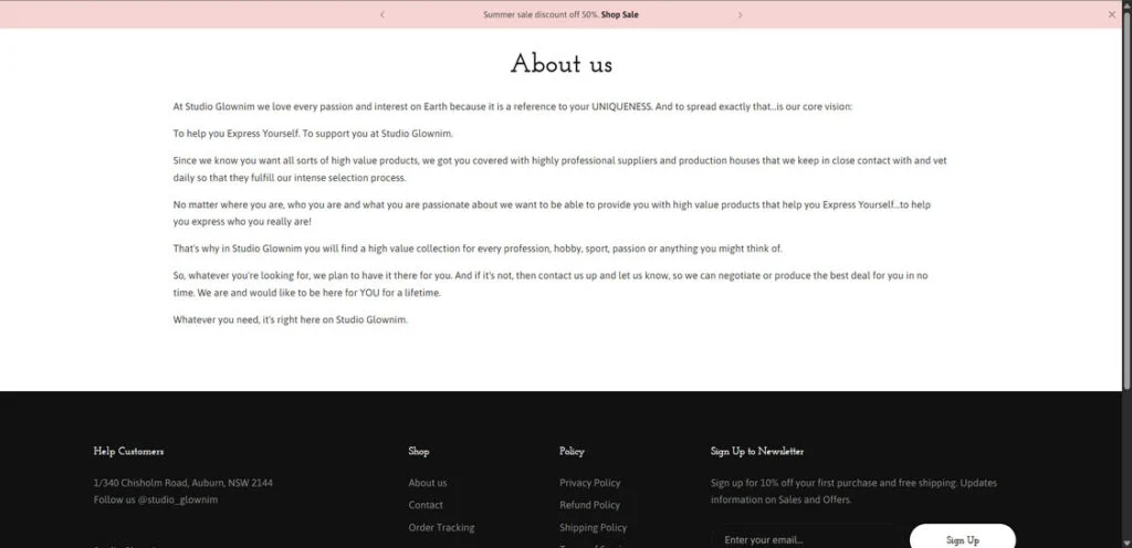 Glownim.com .au scam