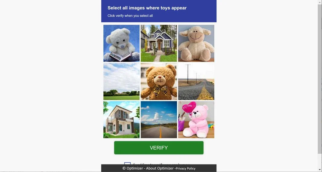 Image: Chrome browser is redirected to Captcha2020.com
