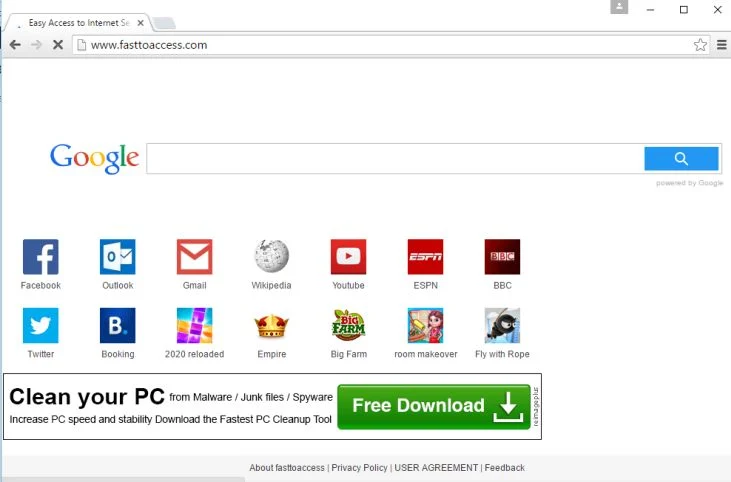 www.fasttoaccess.com virus