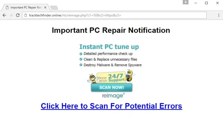 Tracktechfinder.online virus