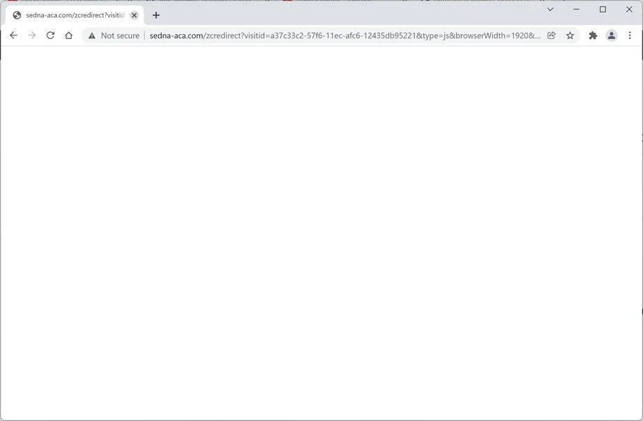 How to Remove Sedna-aca.com Redirect (Virus Removal Guide) 1 Image: Sedna-aca.com Chrome browser redirect