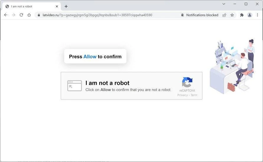 How to Remove Latvideo.ru Pop-up Ads (Virus Removal Guide) 1 Image: Chrome browser is redirected to Latvideo.ru