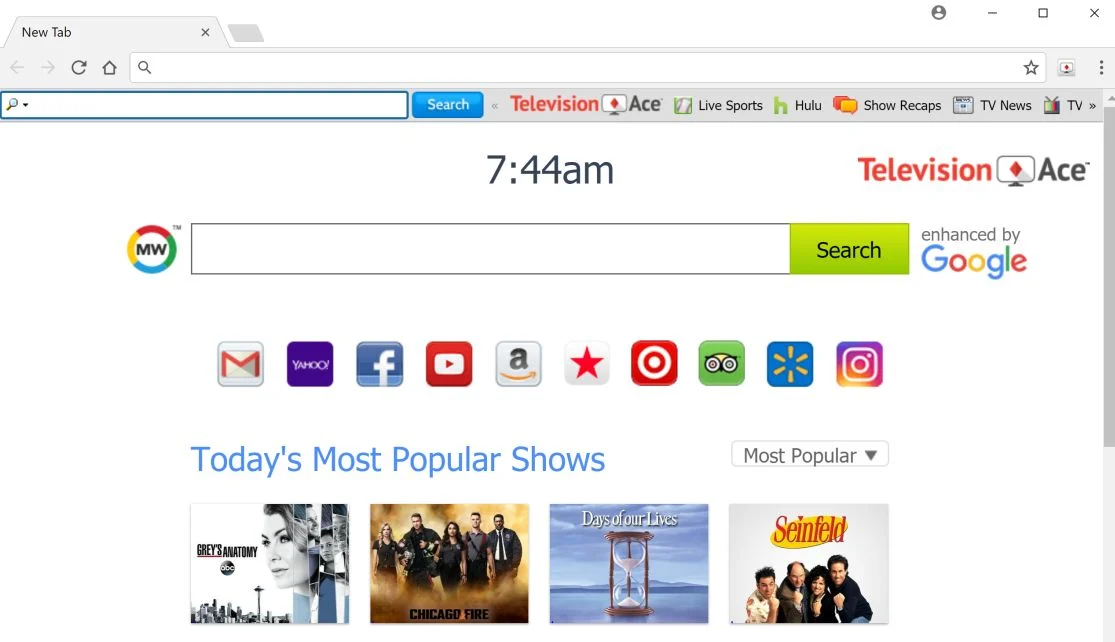 TelevisionAce Toolbar by MyWay