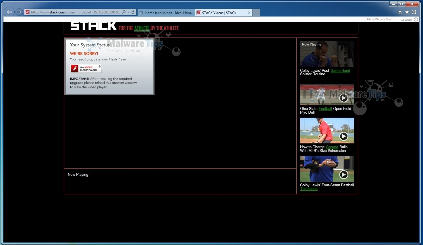 Stack Videos pop-up virus