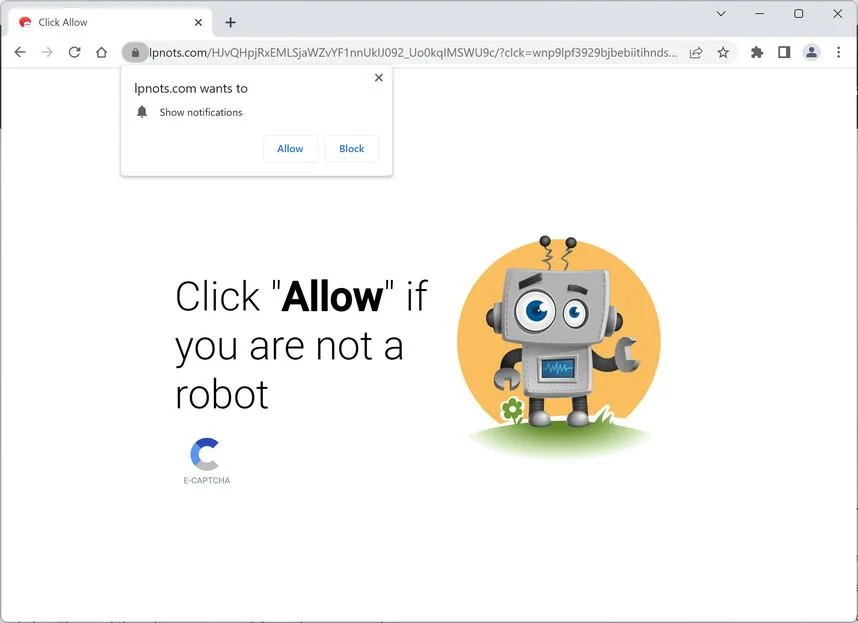 Remove Lpnots.com Ads (Virus Removal Guide) 1 Image: Lpnots.com Ads