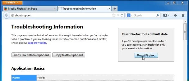 [Image: Reset Firefox to its default settings to remove update4.flashplayes.info virus]