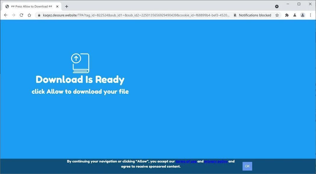 Remove Dessure.website pop-up ads (Virus Removal Guide) 1 Image: Chrome browser is redirected to Dessure.website