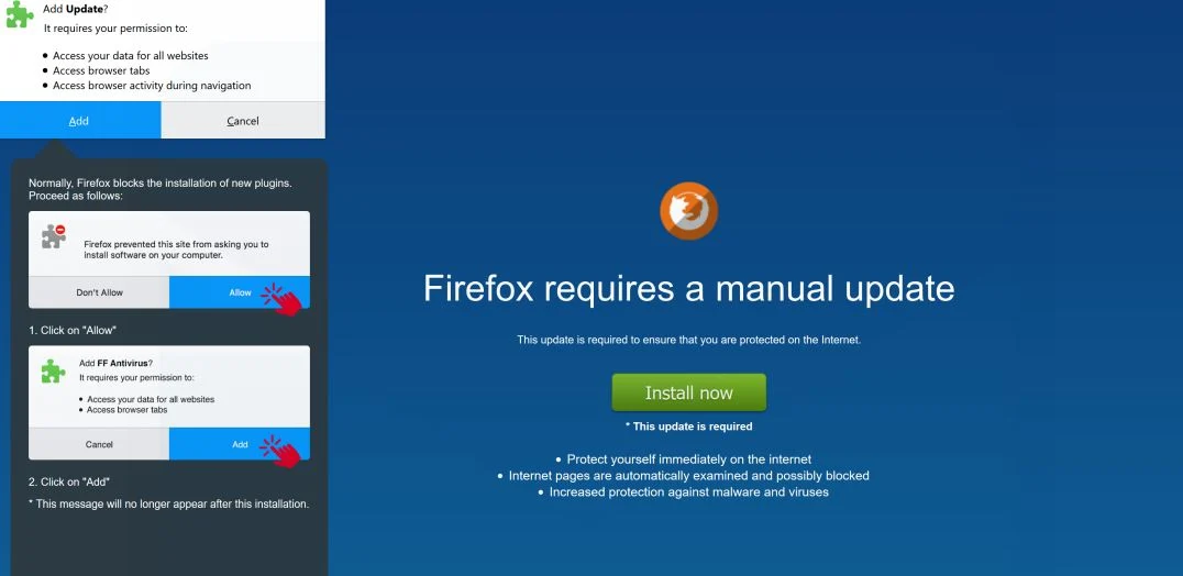 Update by monzilla.download adware