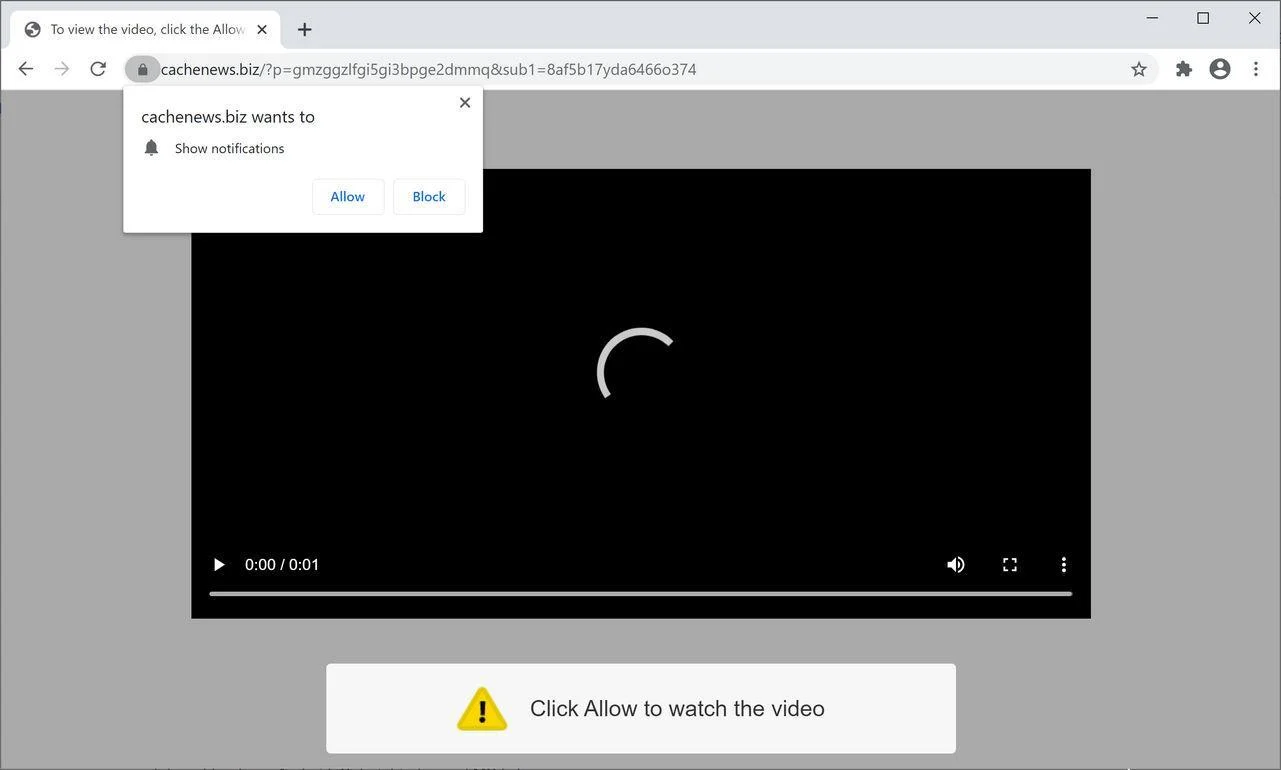Remove Cachenews.biz pop-up ads (Virus Removal Guide) 1 Image: Chrome browser is redirected to Cachenews.biz