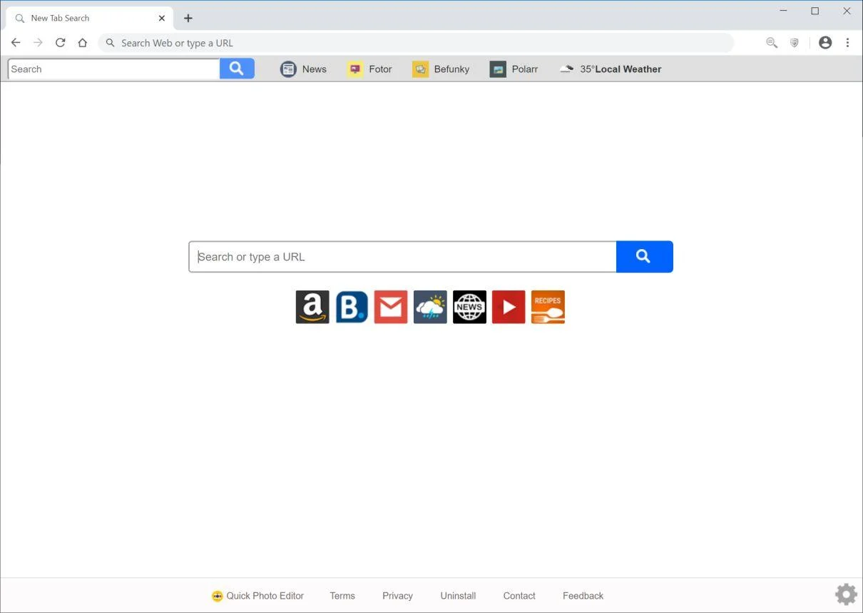 Remove Quick Photo Editor browser hijacker (Virus Removal Guide) 1 Image: Chrome browser is redirected to Quick Photo Editor