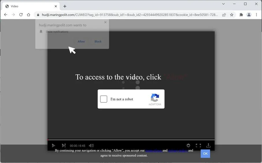 How to Remove Maringpolit.com Pop-up Ads (Virus Removal Guide) 1 Image: Chrome browser is redirected to Maringpolit.com