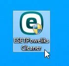Double-click on the ESET Poweliks Cleaner Icon ESET Poweliks Cleaner Icon