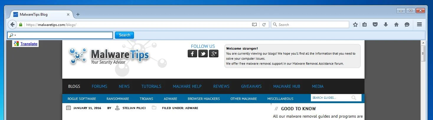 GsearchFinder toolbar GsearchFinder toolbar adware