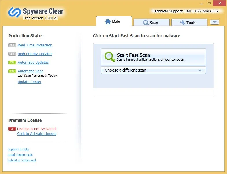 Spyware Clear malware