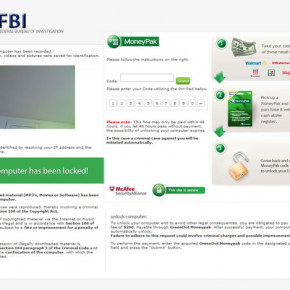 FBI Moneypak virus