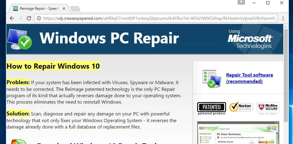 vdj.creasespapered.com pop-ups
