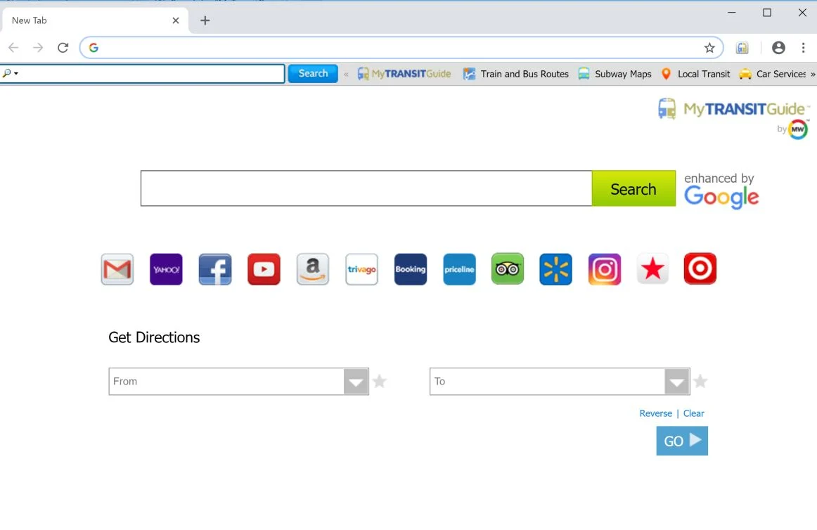 MyTransitGuide New Tab MyTransitGuide New Tab Virus