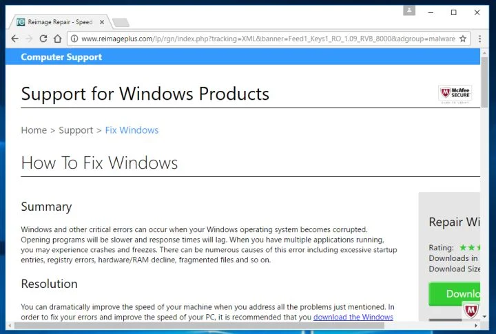 How to remove Reimageplus.com redirect (Virus Removal Guide) 1 reimageplus.com virus