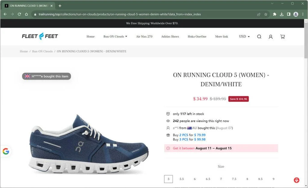 Trailrunning.top Scam Explained - Stay Clear of This Store 1 trailrunning.top china trendcmiro