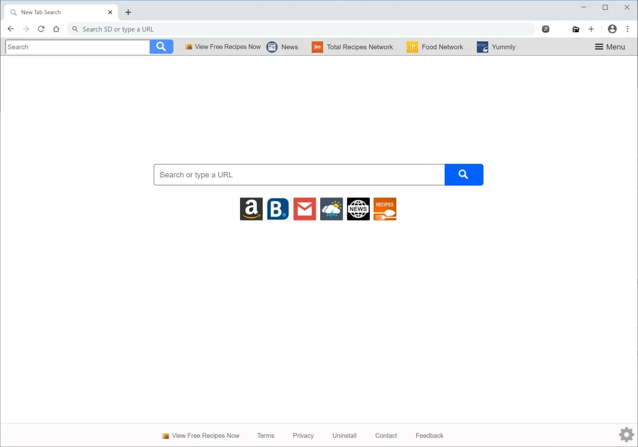 How to remove View Free Recipes Now redirect (Virus Removal Guide) 1 Image: Chrome browser is redirected to View Free Recipes Now