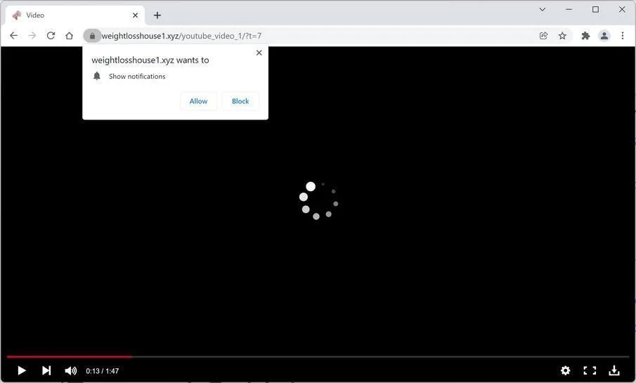 How to Remove Weightlosshouse1.xyz Pop-up Ads (Virus Removal Guide) 1 Image: Chrome browser is redirected to Weightlosshouse1.xyz