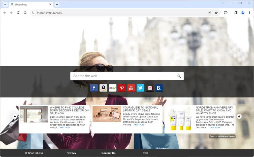 Shop Tab Malware