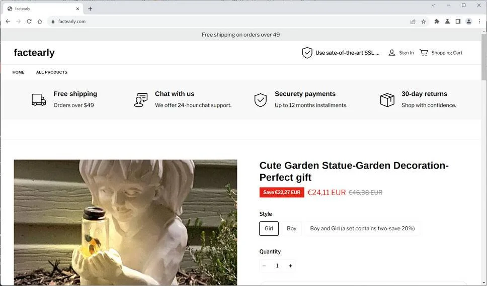 Factearly.com Review: Legit Store or Scam? Our Findings 1 Factearly.com Scam