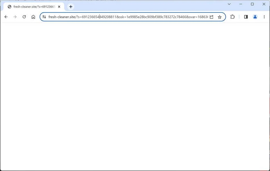 Fresh-cleaner.site ad